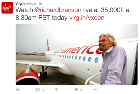 virgin branded link