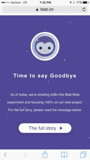 blab closing