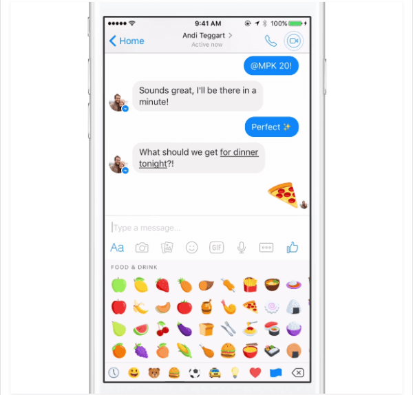 facebook messenger emoji resize