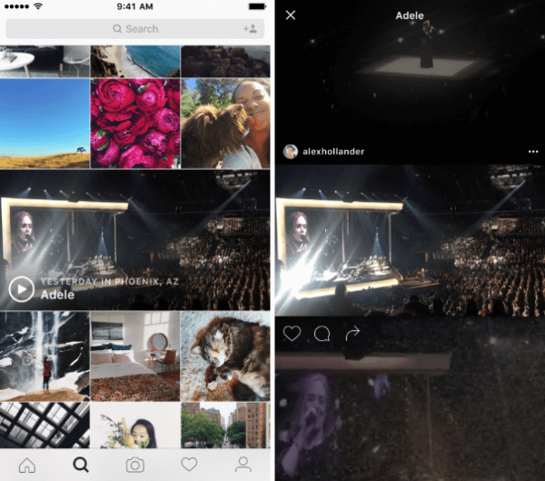 instagram explore events channel