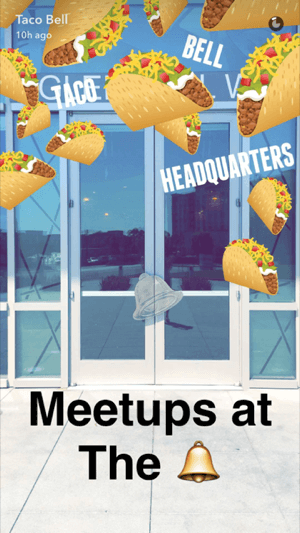 Taco Bell Meetups an der Glocke