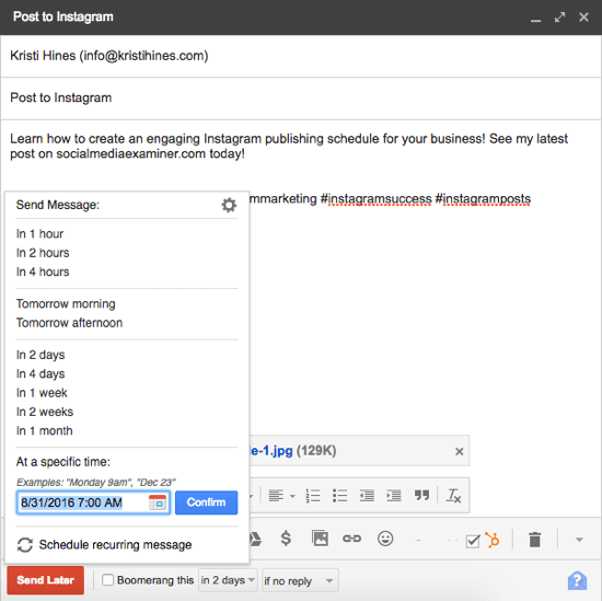 boomerang for gmail reminder