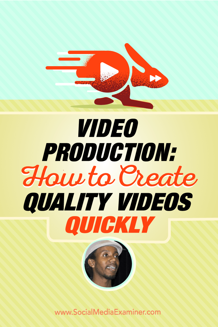 Roberto Blake talks with Michael Stelzner about video production and how to quickly create quality videos.