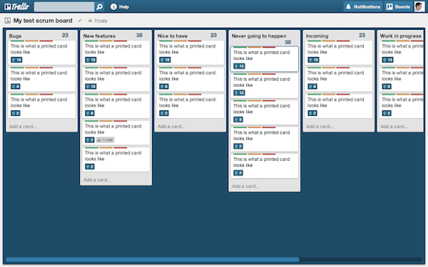 slim lists for trello