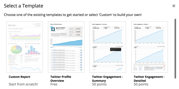 hootsuite select a template