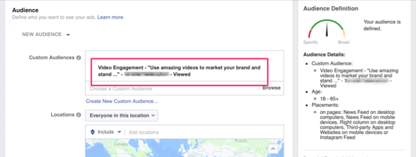 target facebook custom audience