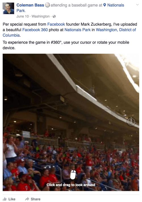 nationals park facebook 360 photo