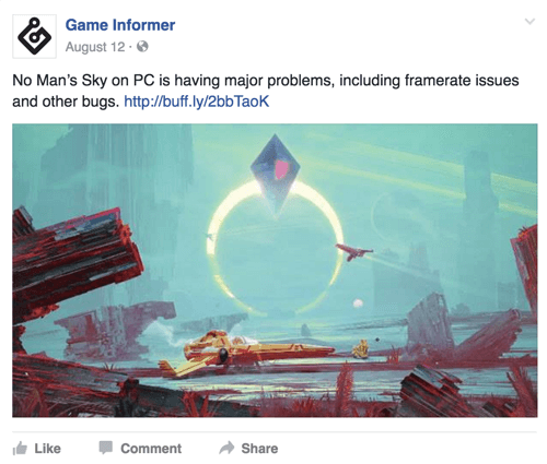 game informer facebook post
