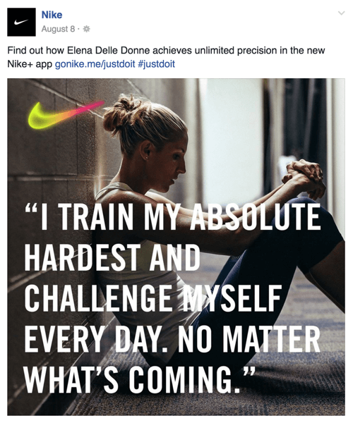 nike facebook post