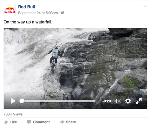 red bull facebook post