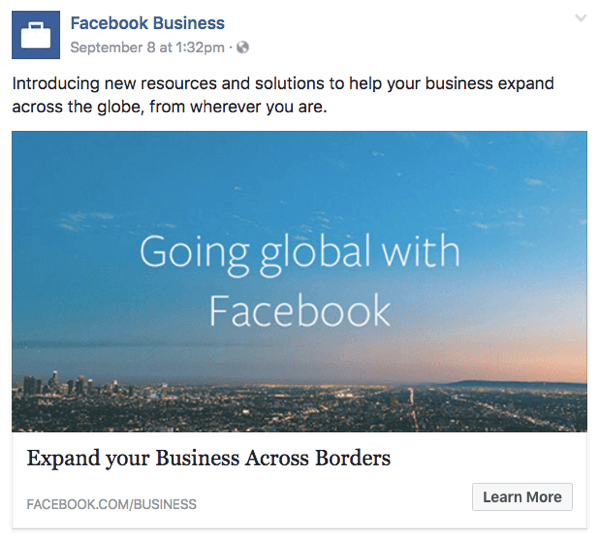 facebook for global business