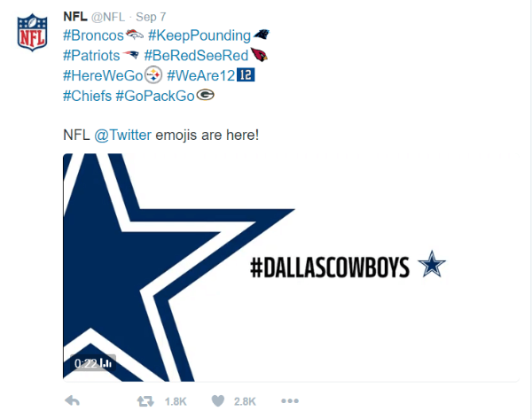 twitter nfl hashtag emoji