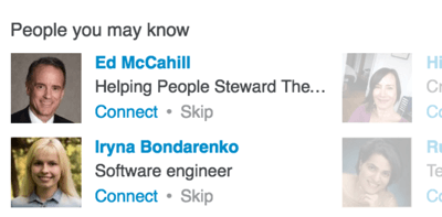 Linkedin people you may know