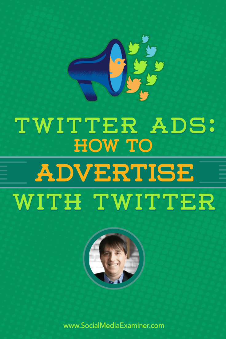 Neal Schaffer talks with Michael Stelzner about how to advertise with Twitter.