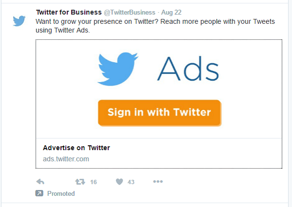 promoted tweet