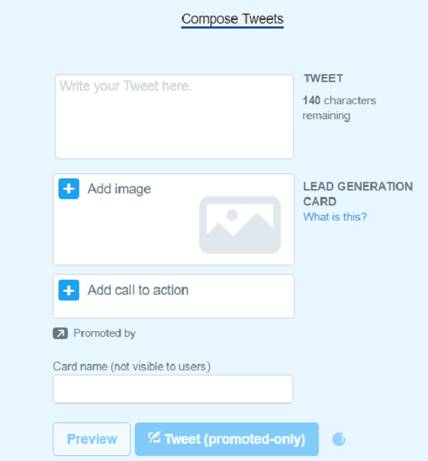 twitter card set up