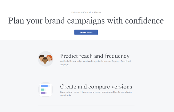 facebook campaign planner