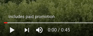 youtube paid promotion text