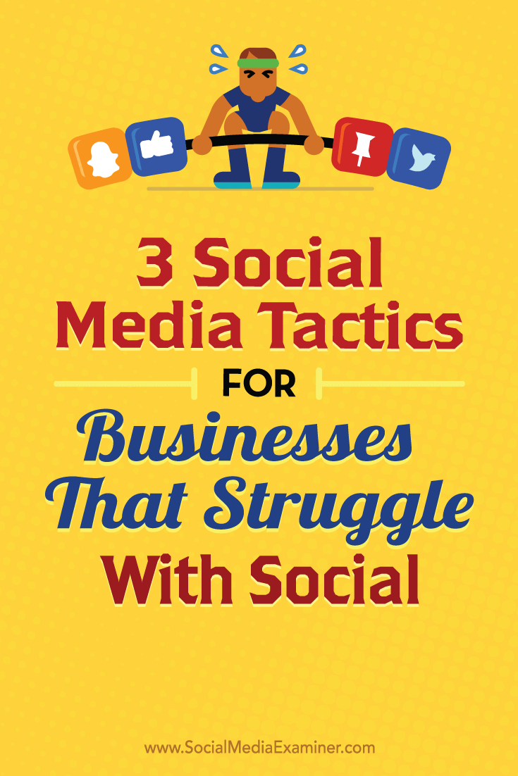 Tips on three social media tactics any business can use.