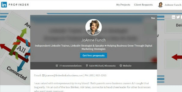 linkedin profinder profile