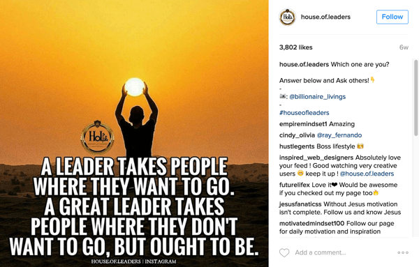 house of leaders tag instagram user