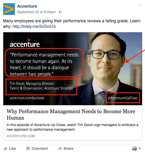 accenture facebook post