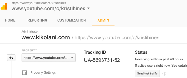 google analytics tracking id