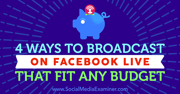 facebook live broadcasting equipment setup