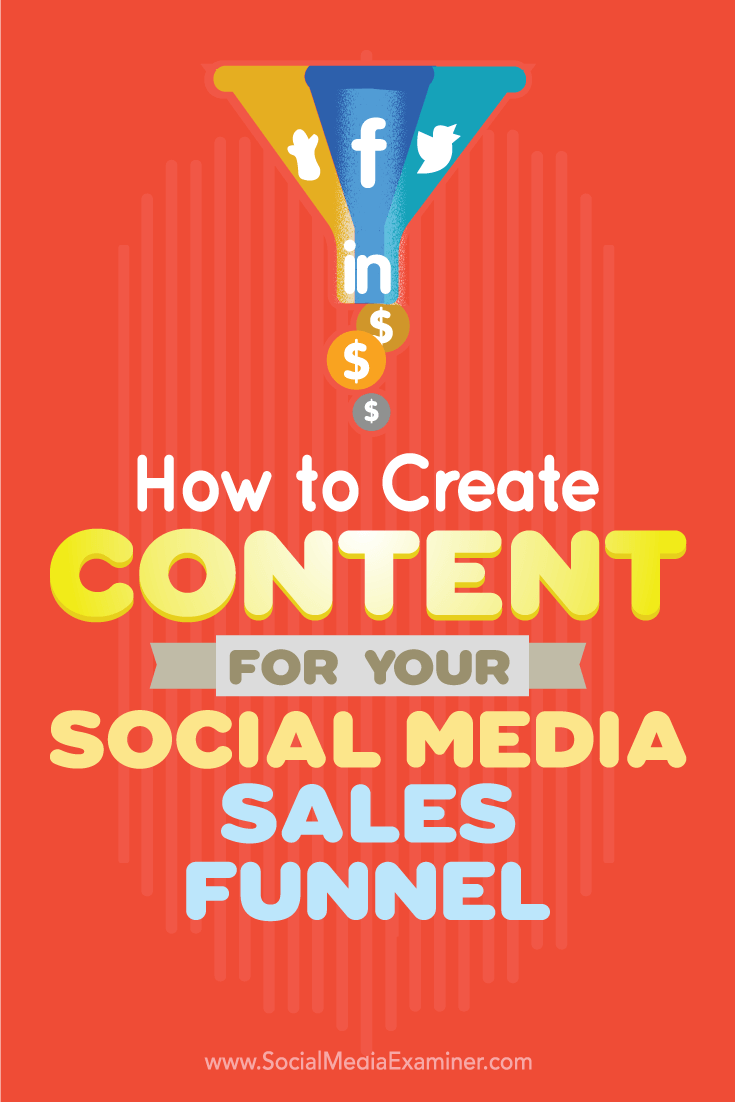 Tips on how to create content to amplify as part of your social media sales funnel.