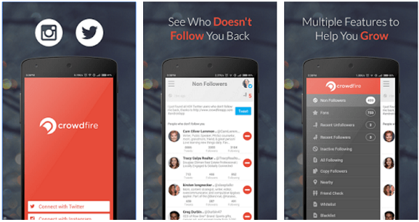 Crowdfire helps you publish on Twitter and Instagram, manage your followers, and more.