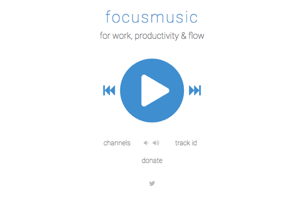 Get music for focusing at FocusMusic.fm.