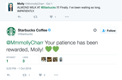 starbucks tweet