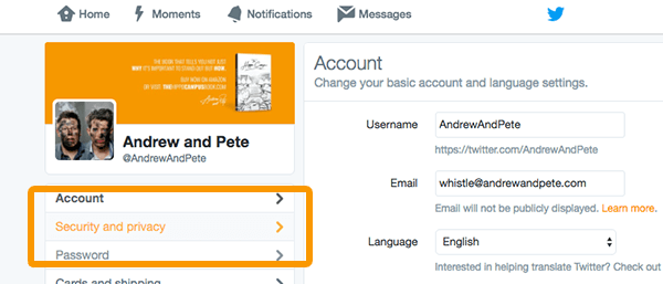 enable twitter direct messages