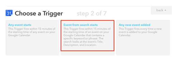 set up ifttt recipe