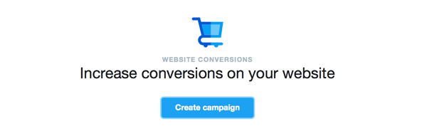 create twitter website conversions ad