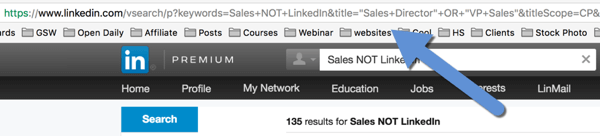 save linkedin advanced search