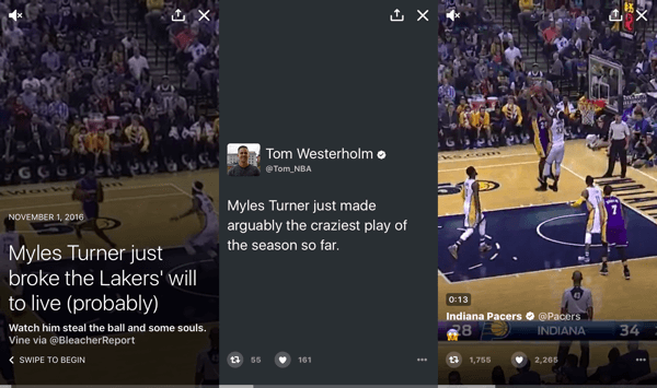 Using video in your Twitter moment can help boost engagement and improve results.