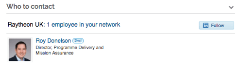 If you click the name of a company in Leadfeeder, it will identify who to contact in that company on LinkedIn.