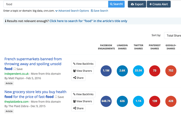 BuzzSumo can help you find out what type of content your audience is interested in.