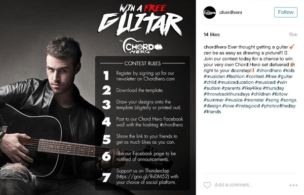 With Instagram voting contests, ask users to vote on the best fan photos through likes or comments.