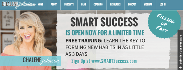 Chalene Johnson's Smart Success product promotion