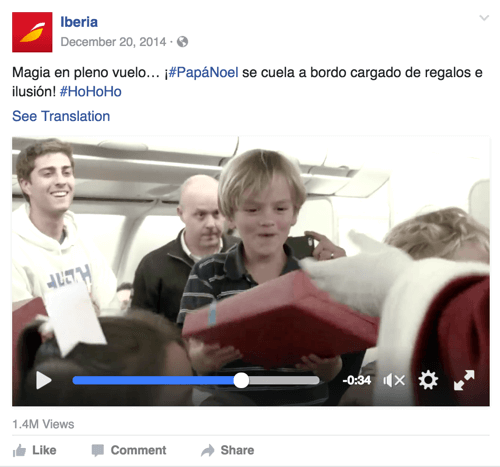 This video campaign by Iberia Airlines connects through the emotion of the holidays.