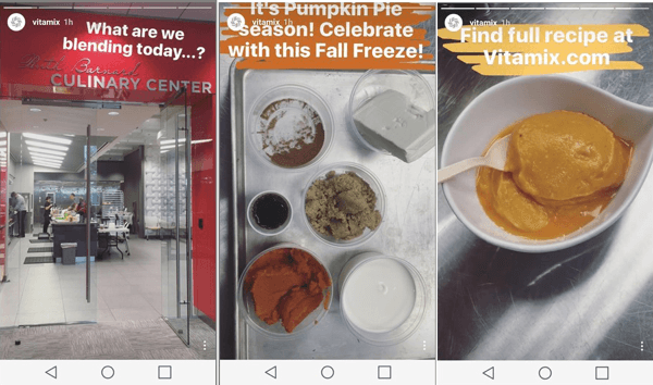 instagram stories vitamix