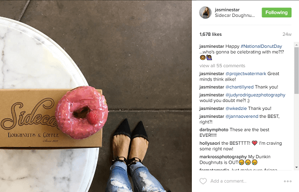 Jasmine Star discovered her fans love when she posts doughnuts on Instagram.
