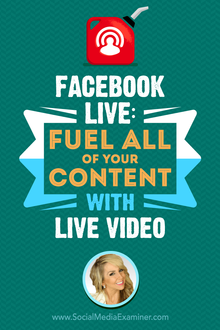 Facebook Live: Fuel All of Your Content With Live Video featuring insights from Chalene Johnson on the Social Media Marketing Podcast.