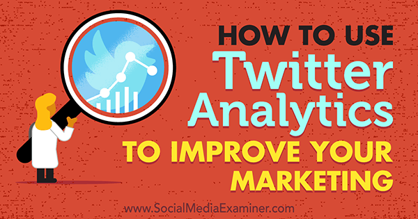 How to Use Twitter Analytics to Improve Your Marketing by Nicky Kriel on Social Media Examiner.