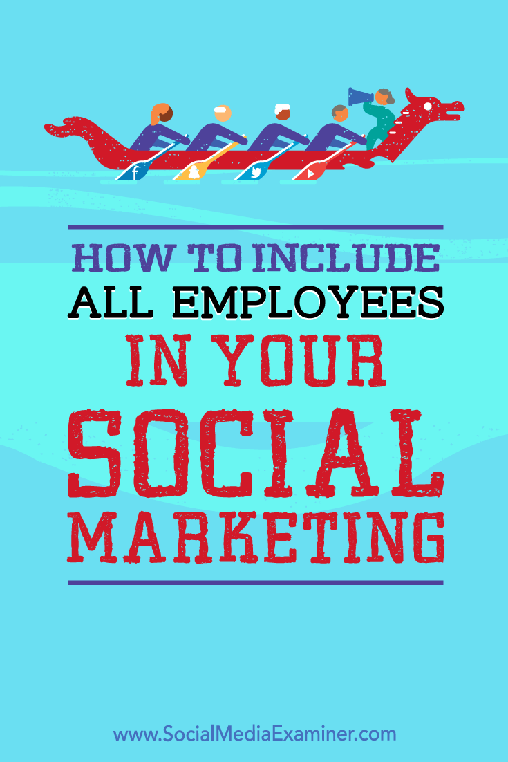 How to Include All Employees in Your Social Media Marketing by Ann Smarty on Social Media Examiner.