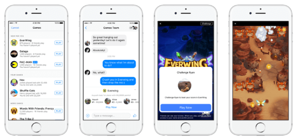 Facebook launched Instant Games, a new HTML5 cross-platform gaming experience, on Messenger and Facebook News Feed for both mobile and Web.