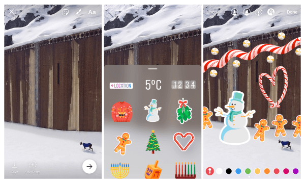 Instagram adds stickers and text to Instagram Stories.