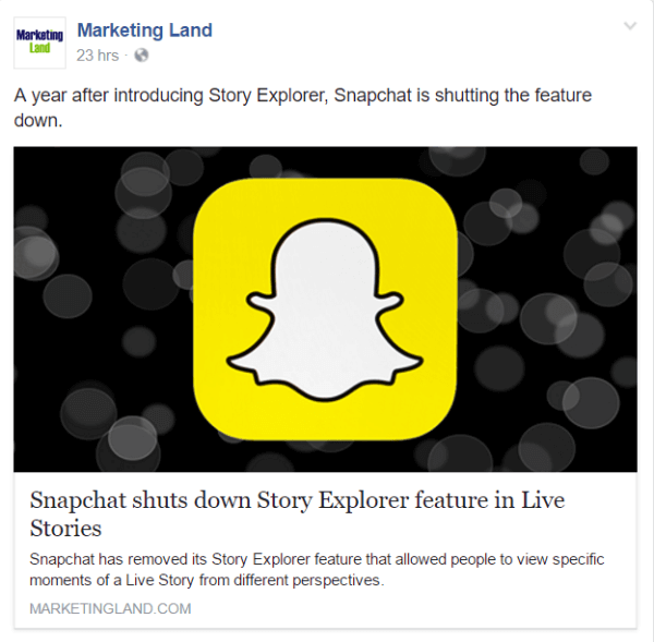 Snapchat shuts down Story Explorer feature in Live Stories.